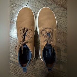 Sperry boys  Tan Sneakers with White Sole